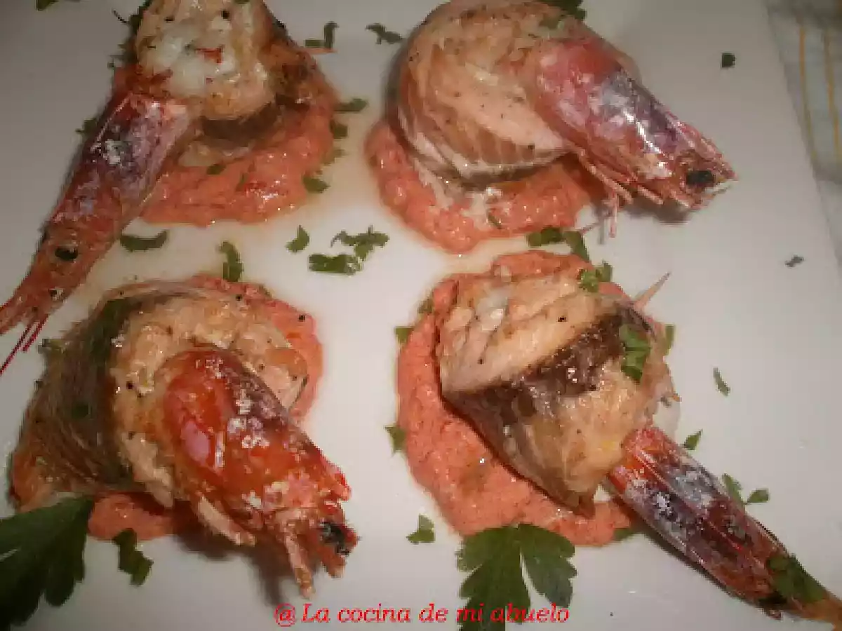 Popietas de salmón con langostinos - foto 4