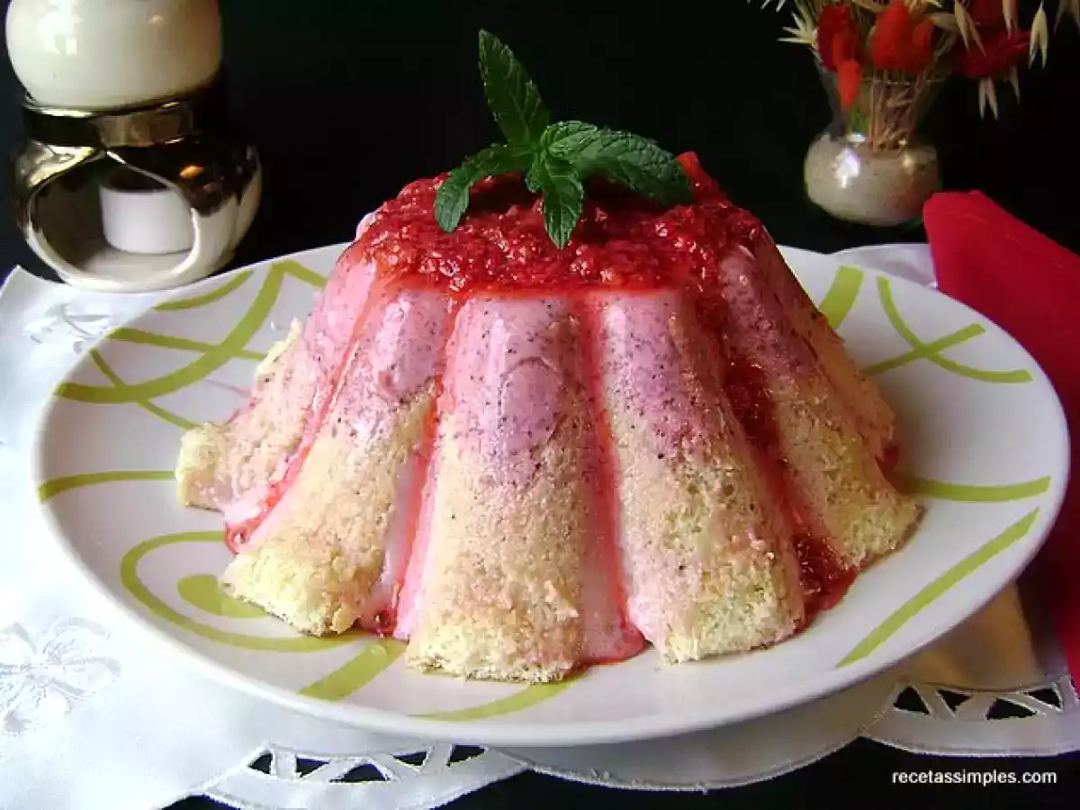 Postre de frutilla y queso