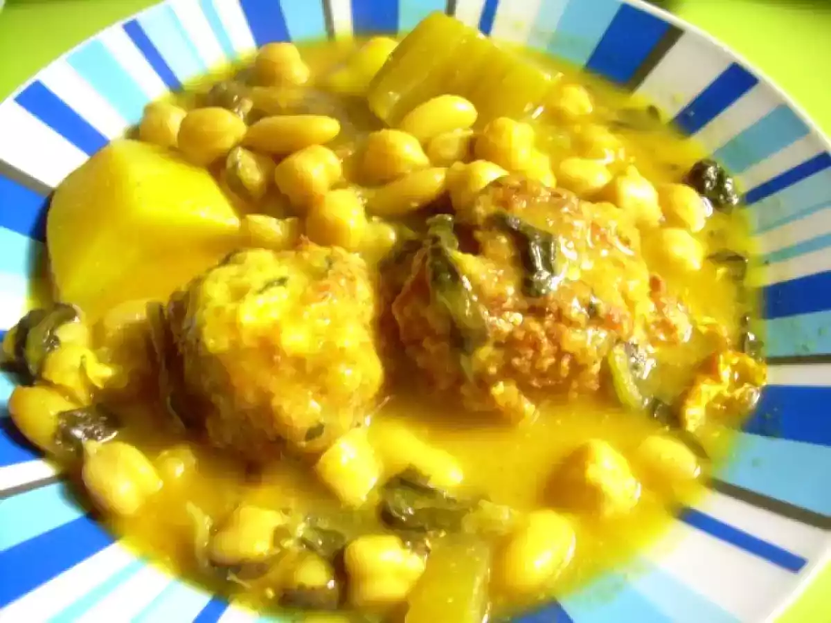 POTAJE DE ACELGAS CON ALBÓNDIGAS DE BACALAO