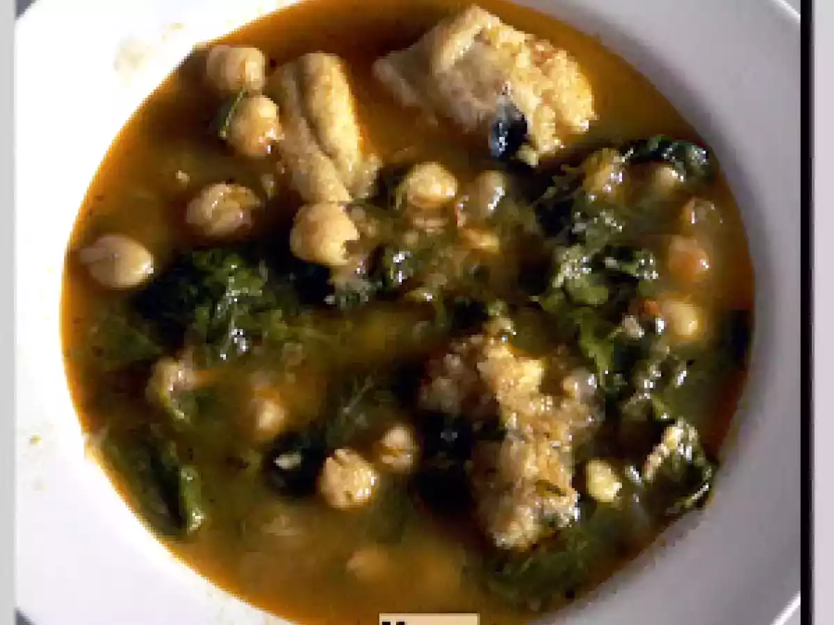 Potaje de acelgas y Bacalao.