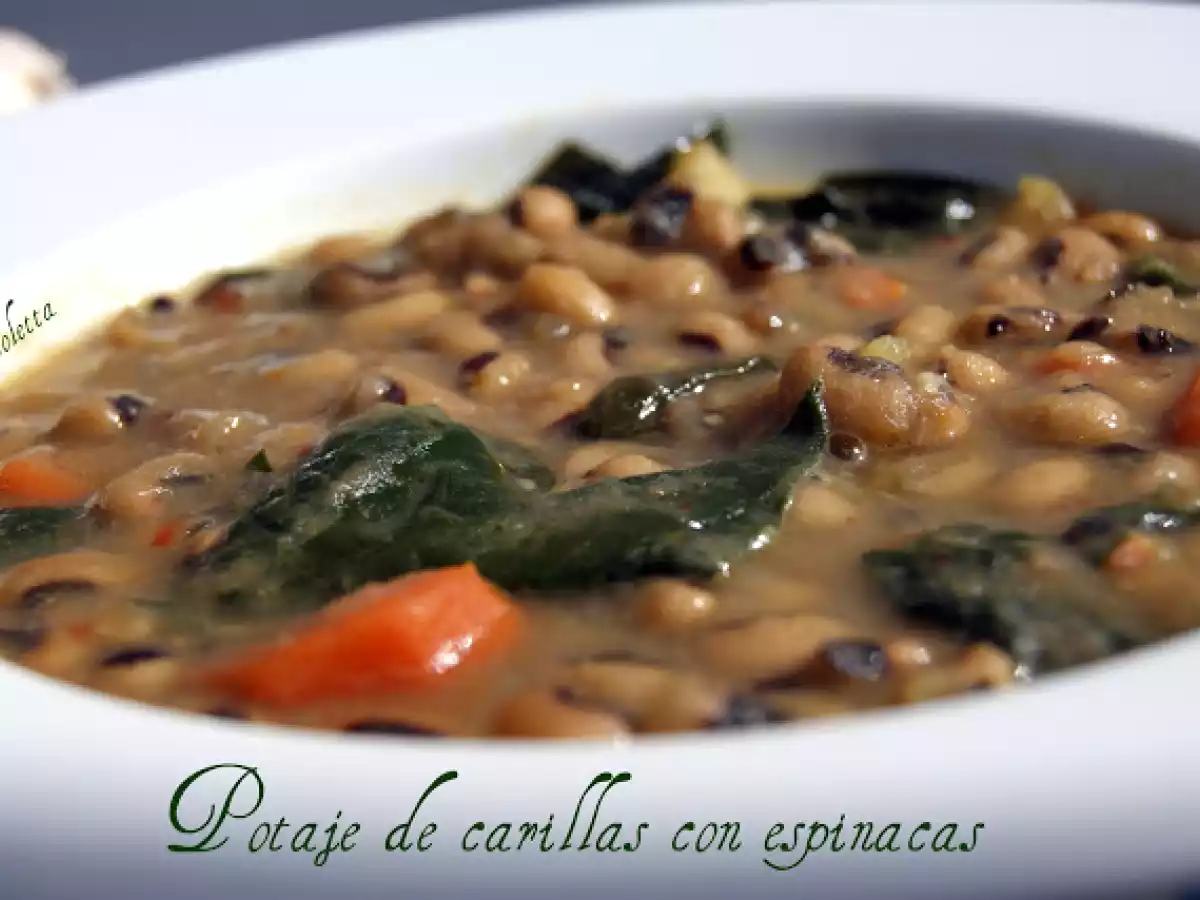 POTAJE de CARILLAS CON ESPINACAS - foto 2