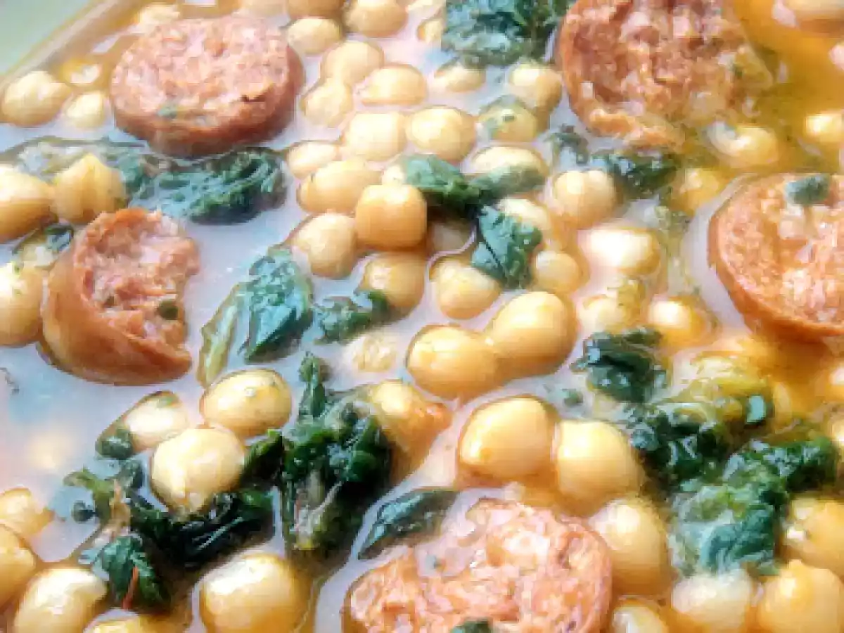 Potaje de garbanzos, acelgas y chorizo - foto 2