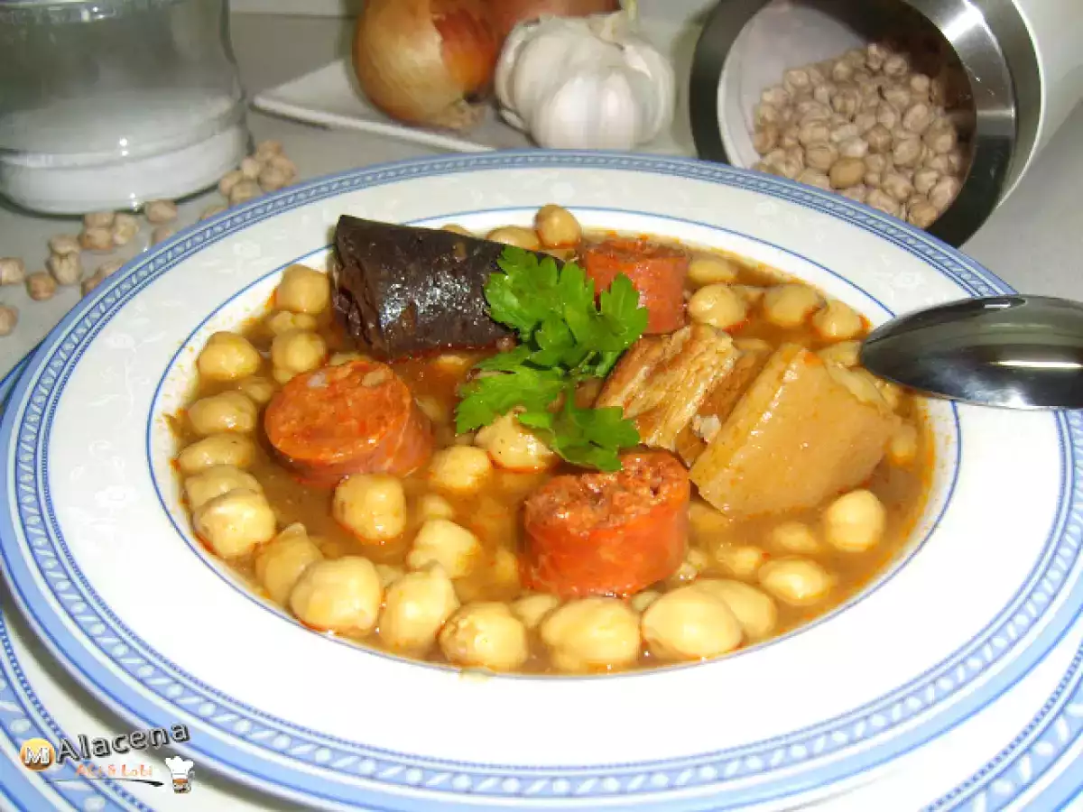 Potaje de garbanzos (cocido lebaniego)