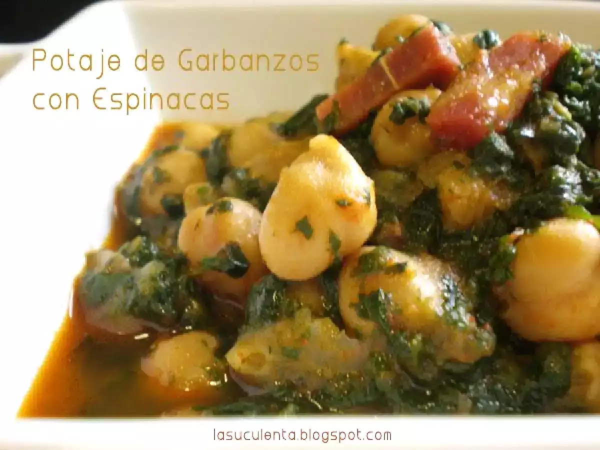 Potaje de garbanzos con espinacas - foto 2