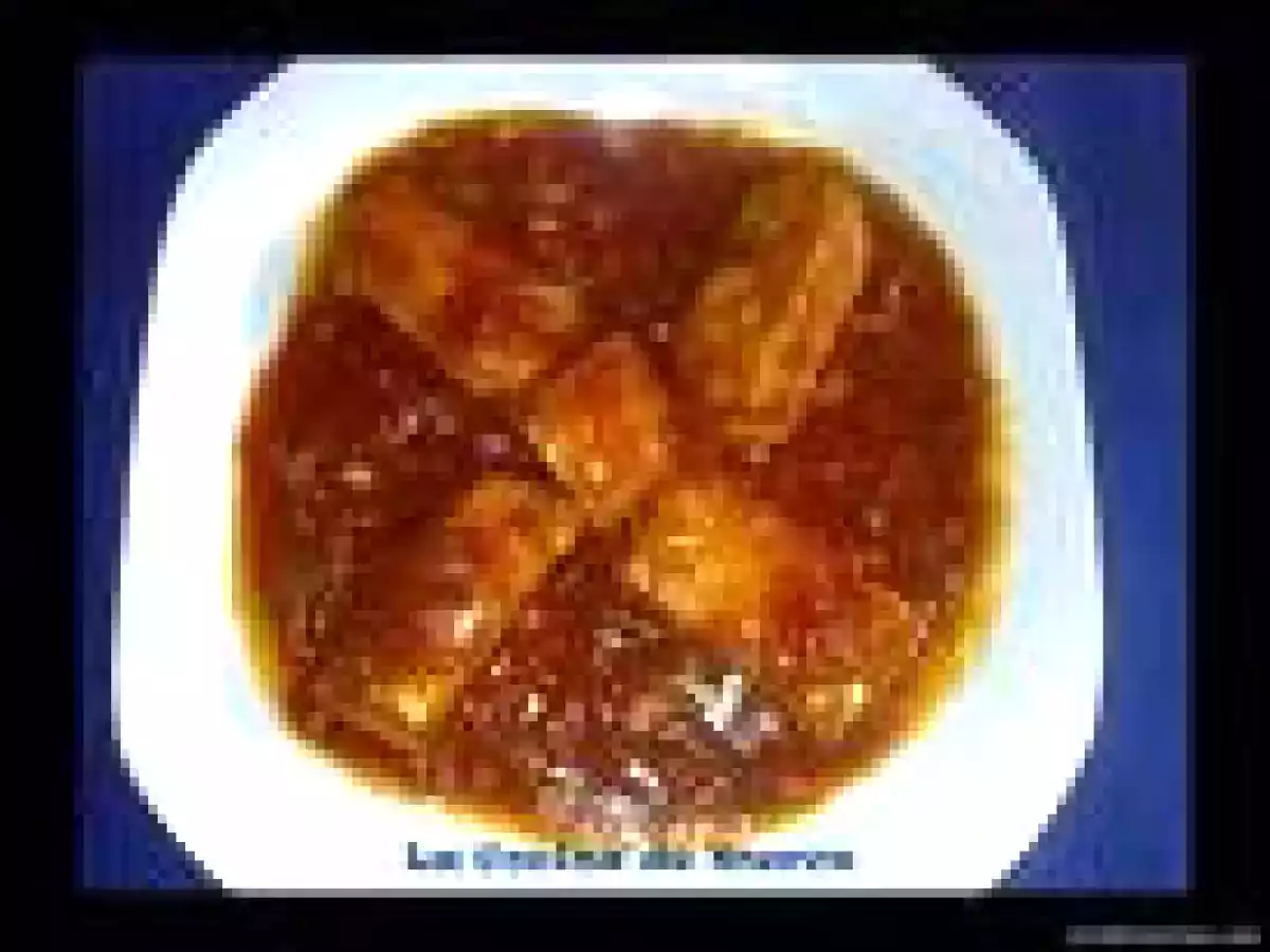 Potón en salsa (parecido al pulpo)