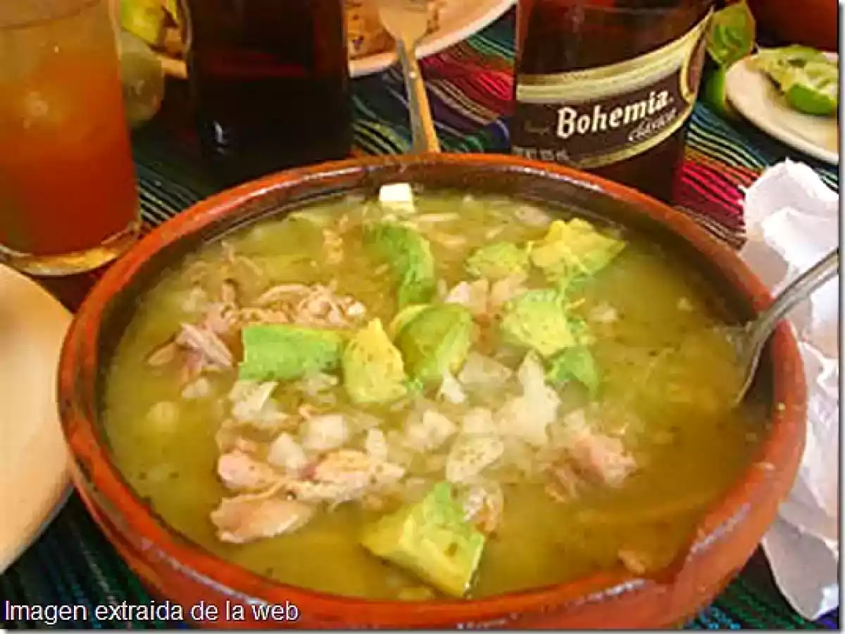 POZOLE VERDE. RECETA
