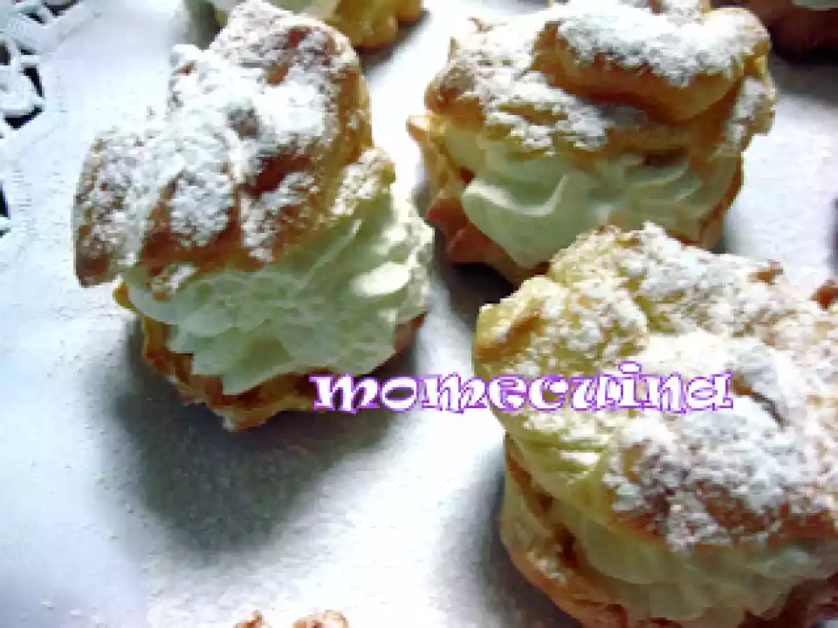 Profiteroles, Palos de nata estil antic, 