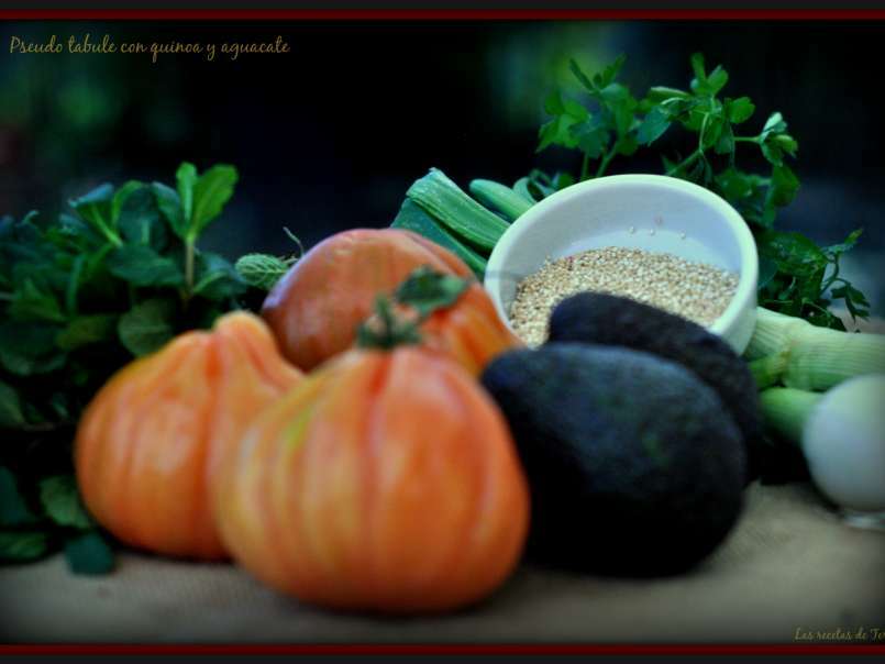 Pseudo tabule con quinoa y aguacate, foto 2