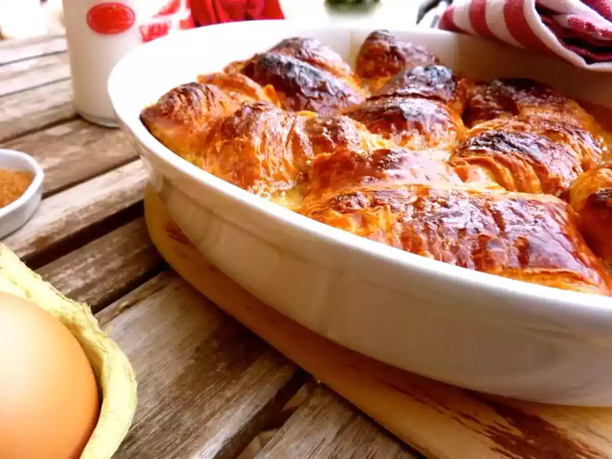 Pudding de croissant y caramelo - foto 2