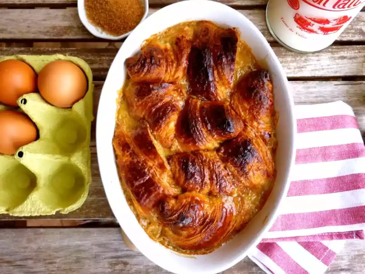 Pudding de croissant y caramelo - foto 4