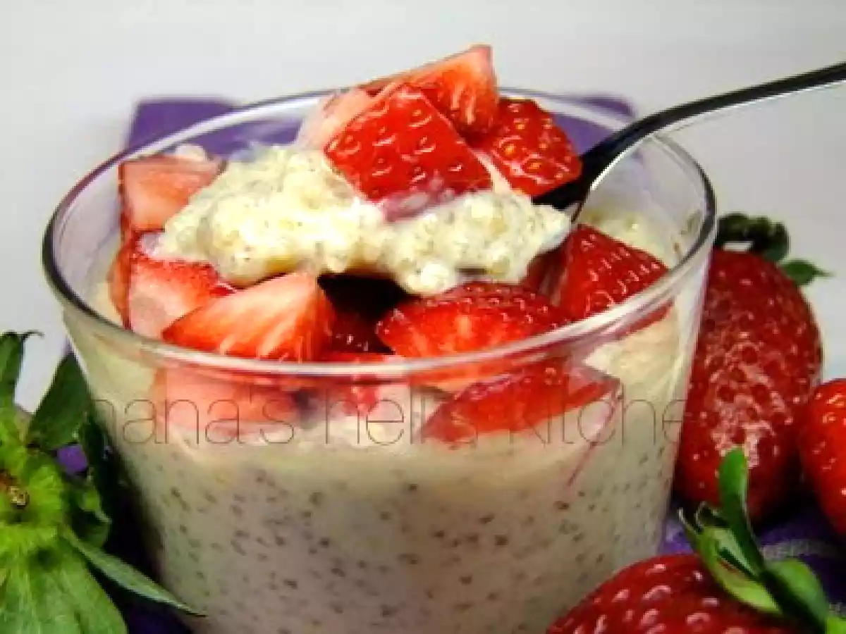 Pudding de quinoa y fresas - foto 2