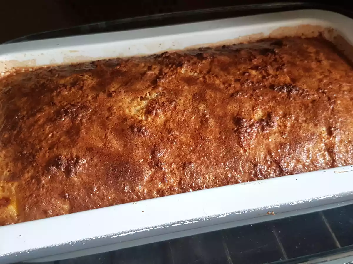 Pudin de bizcocho y melocotón - foto 2