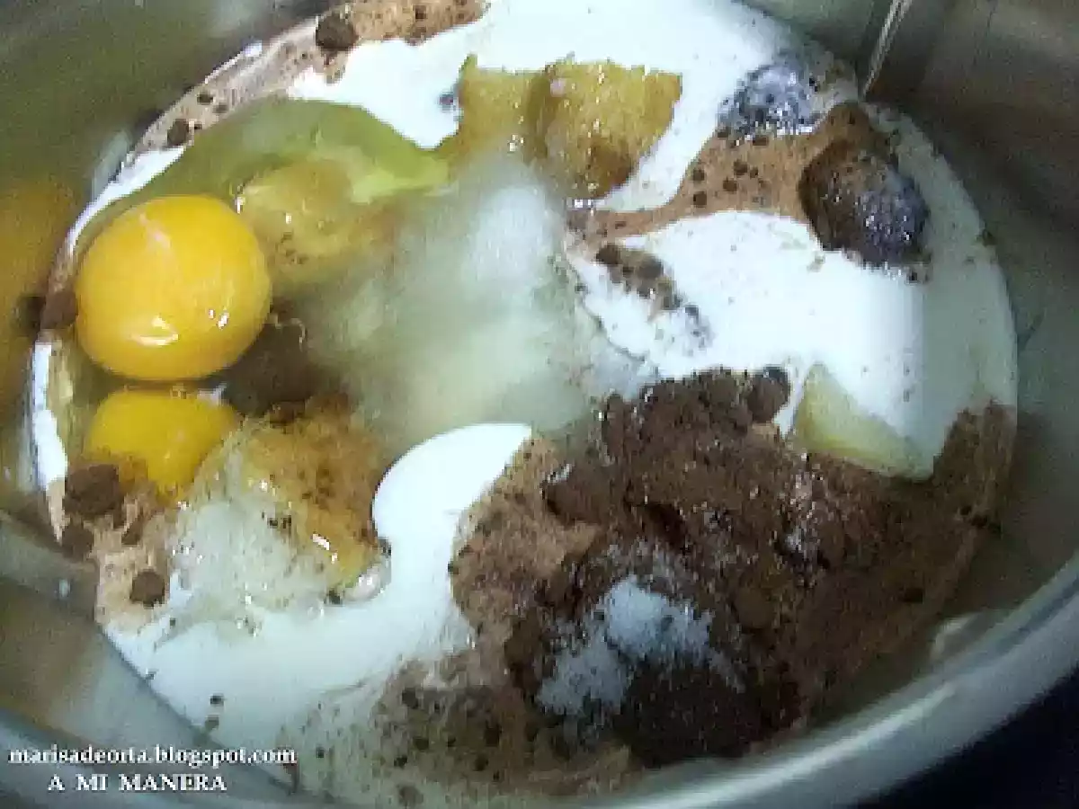 PUDIN DE CHOCOLATE AL MICROONDAS - foto 4