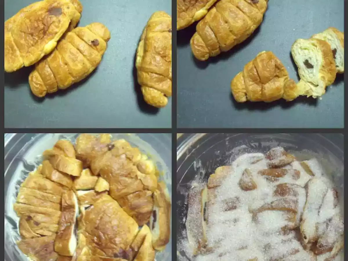 Pudin de croissants de chocolate - foto 3