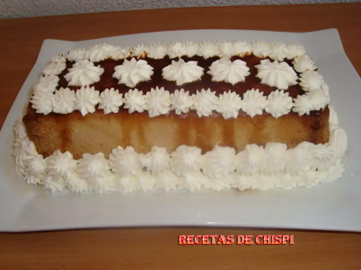 Pudin de galletas y almendras