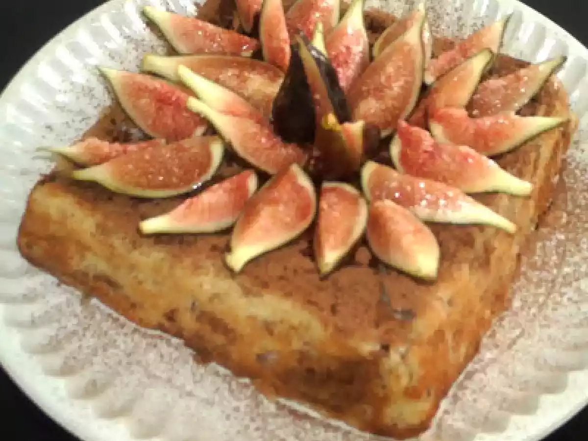 PUDIN DE MANZANA Y PASAS CON HIGOS