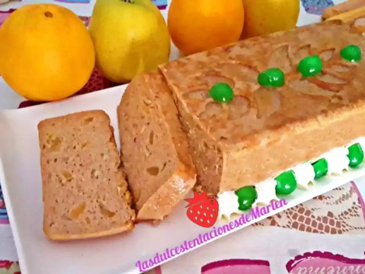 Pudín de Naranja, Plátano Y Manzana