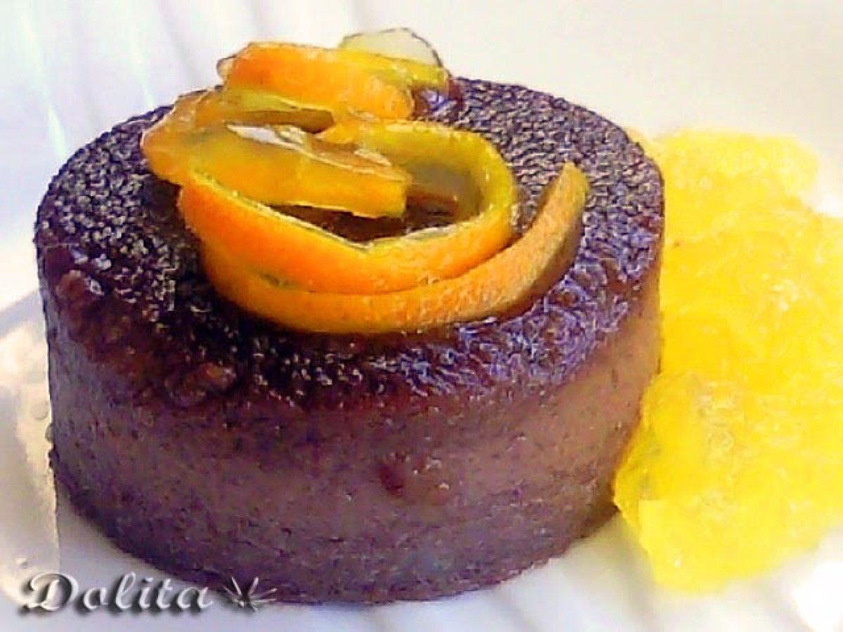 Pudin de pan con chocolate y naranja Receta Petitchef