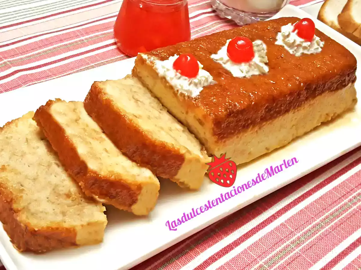 Pudin de pan y leche condensada