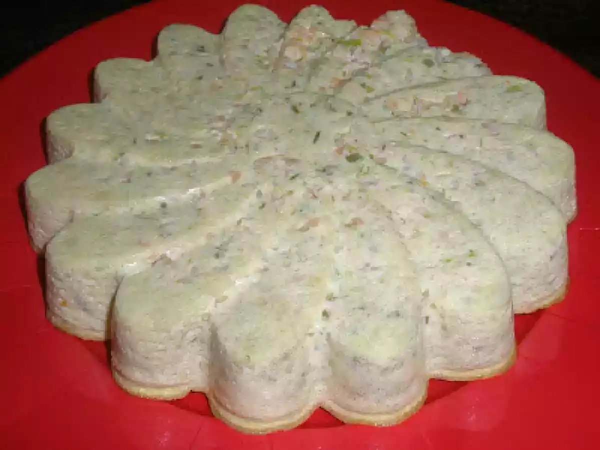 PUDING DE ESPARRAGOS Y LANGOSTINOS