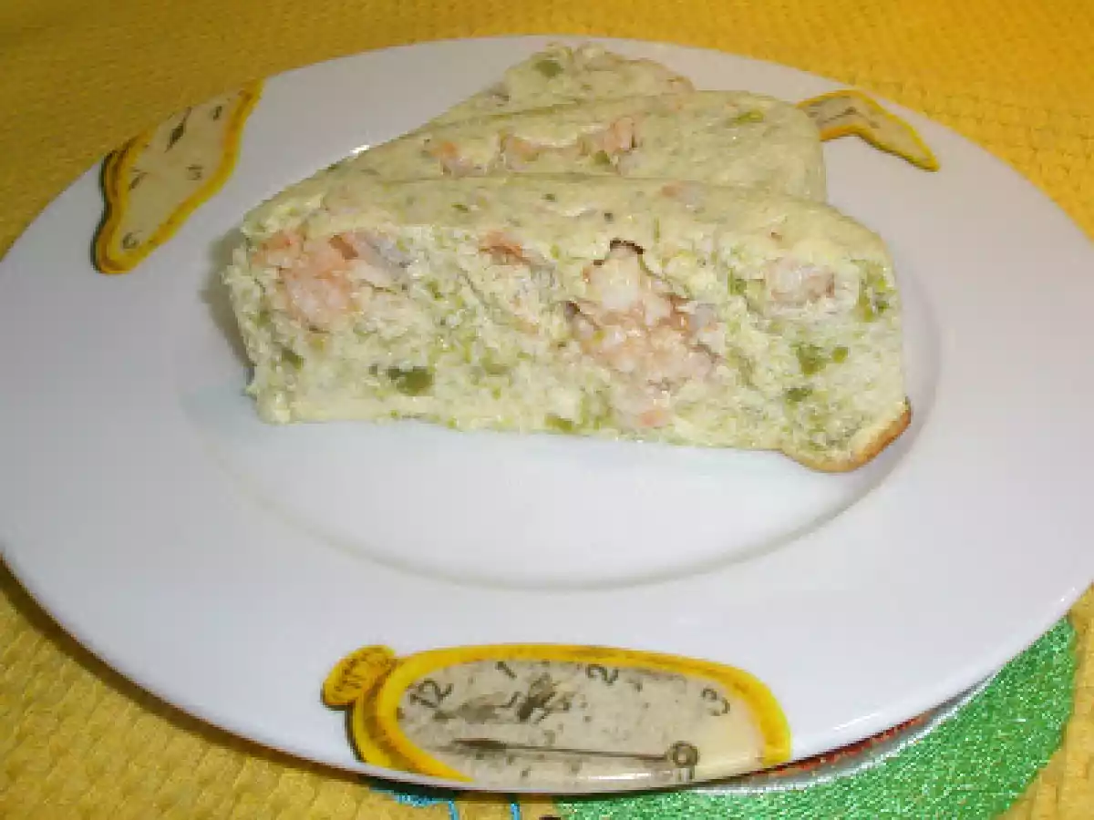 PUDING DE ESPARRAGOS Y LANGOSTINOS - foto 2