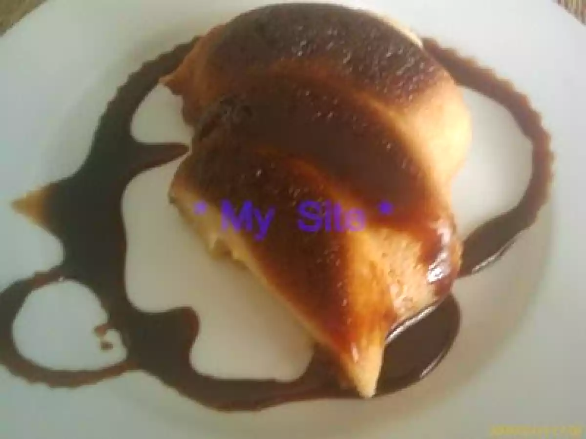 PUDING DE PAN EN MICROONDAS