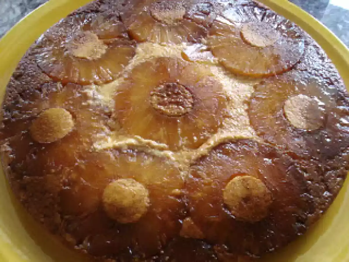 PUDING DE PIÑA EN MICROONDAS