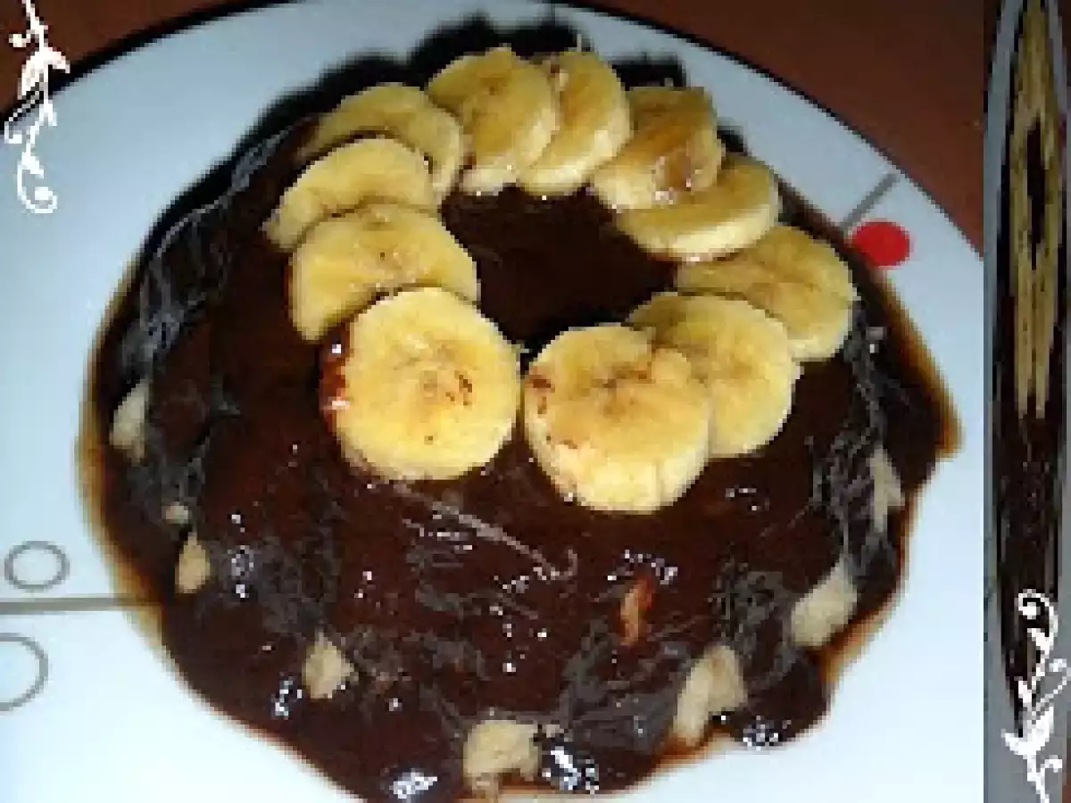 PUDING DE PLATANO CON CHOCOLATE - foto 2