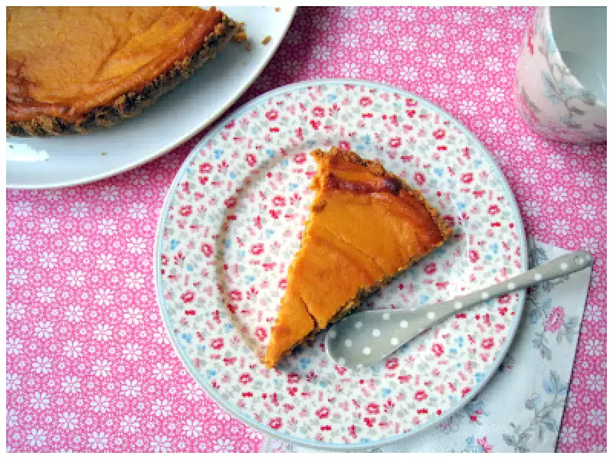Pumpkin cheesecake, pastel de queso y calabaza - foto 4
