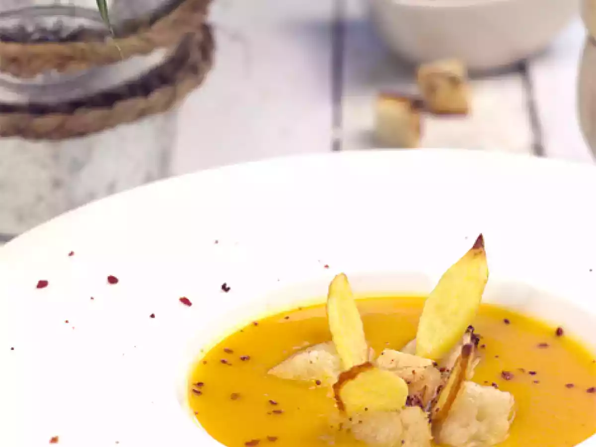 Puré de calabaza y patata al jamón - foto 2