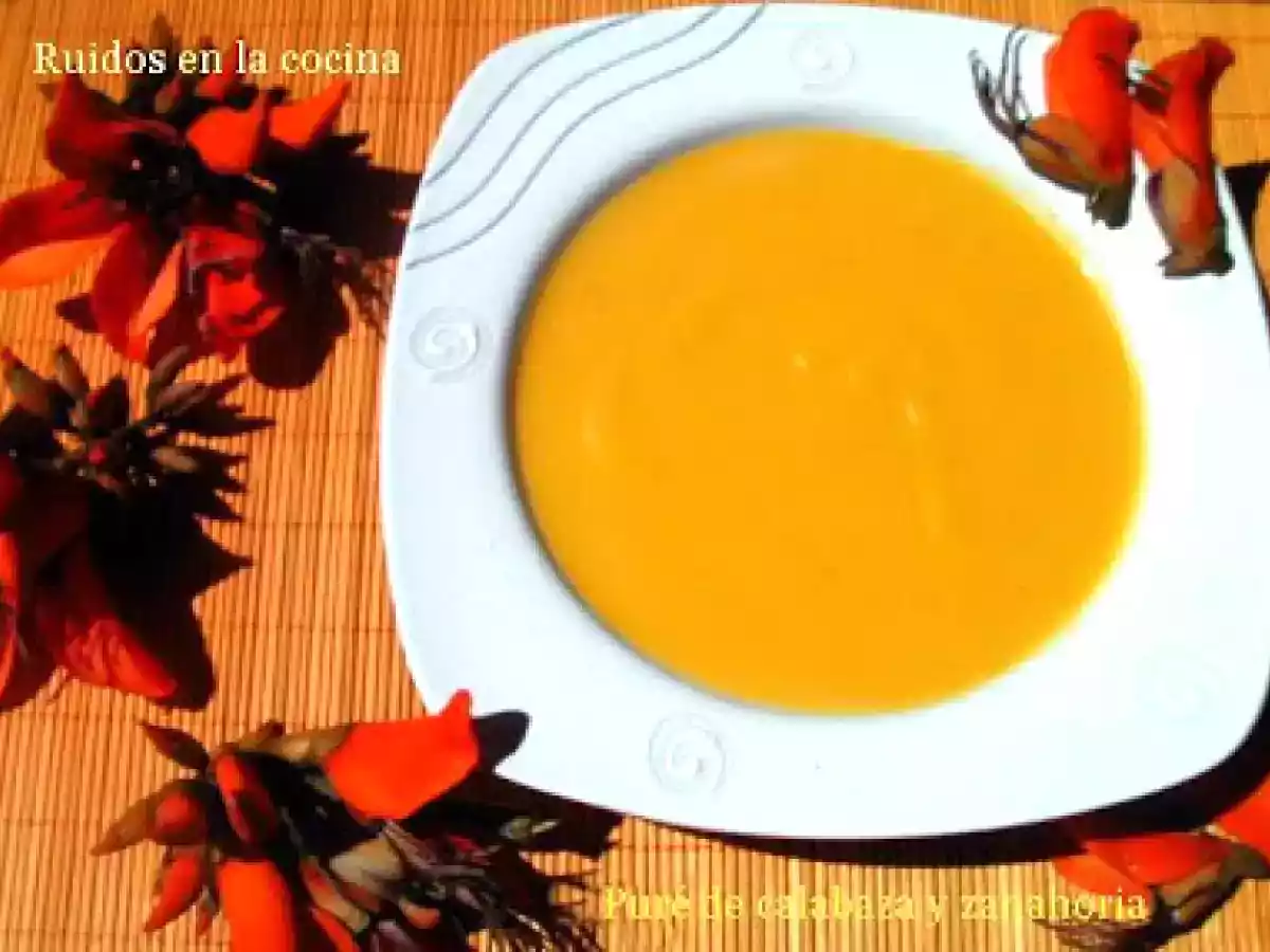 Puré de calabaza y zanahoria
