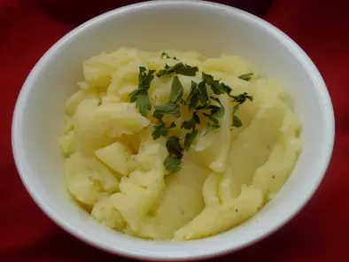 Puré de patata con aceite de oliva y ajo