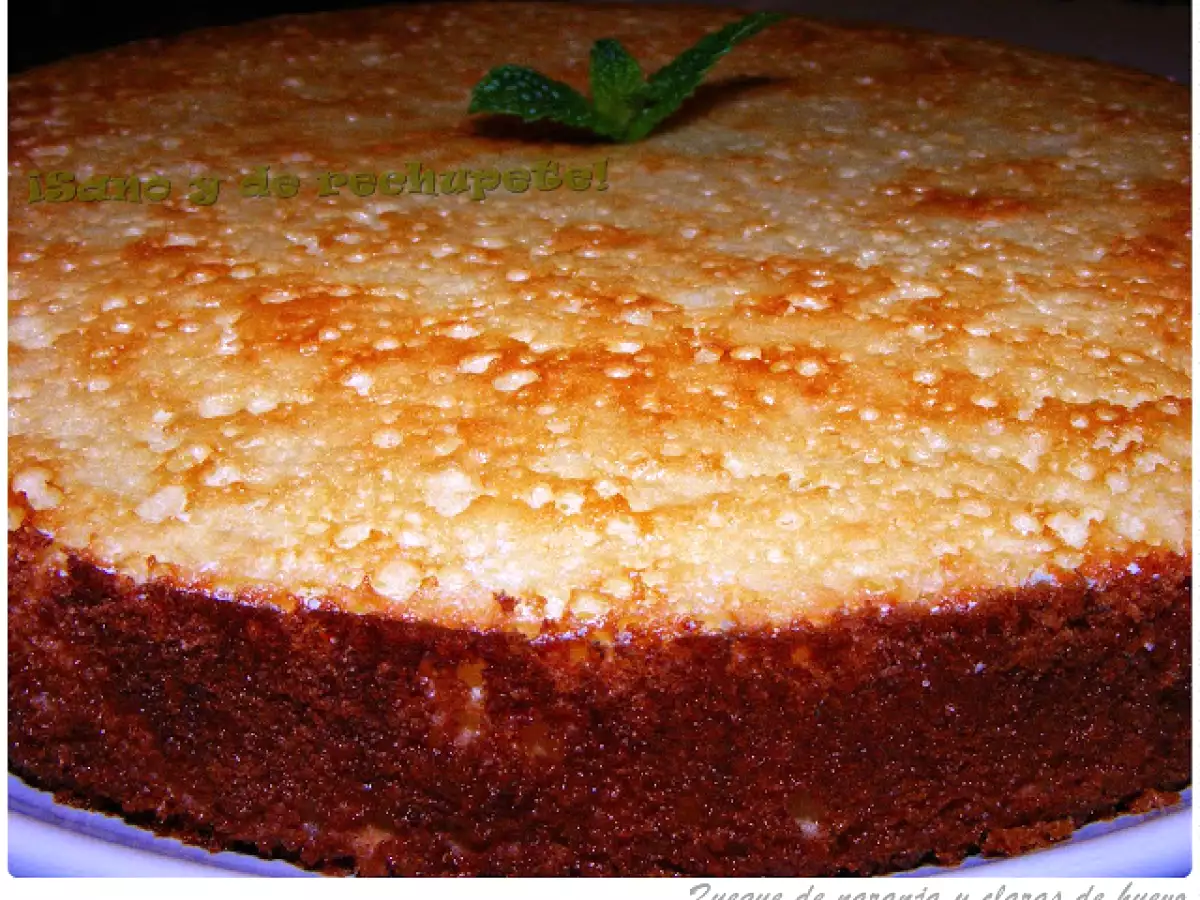 Queque (bizcocho) de naranja con claras de huevo - foto 2