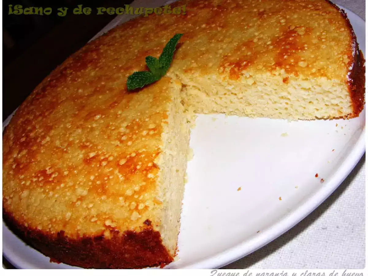 Queque (bizcocho) de naranja con claras de huevo - foto 3