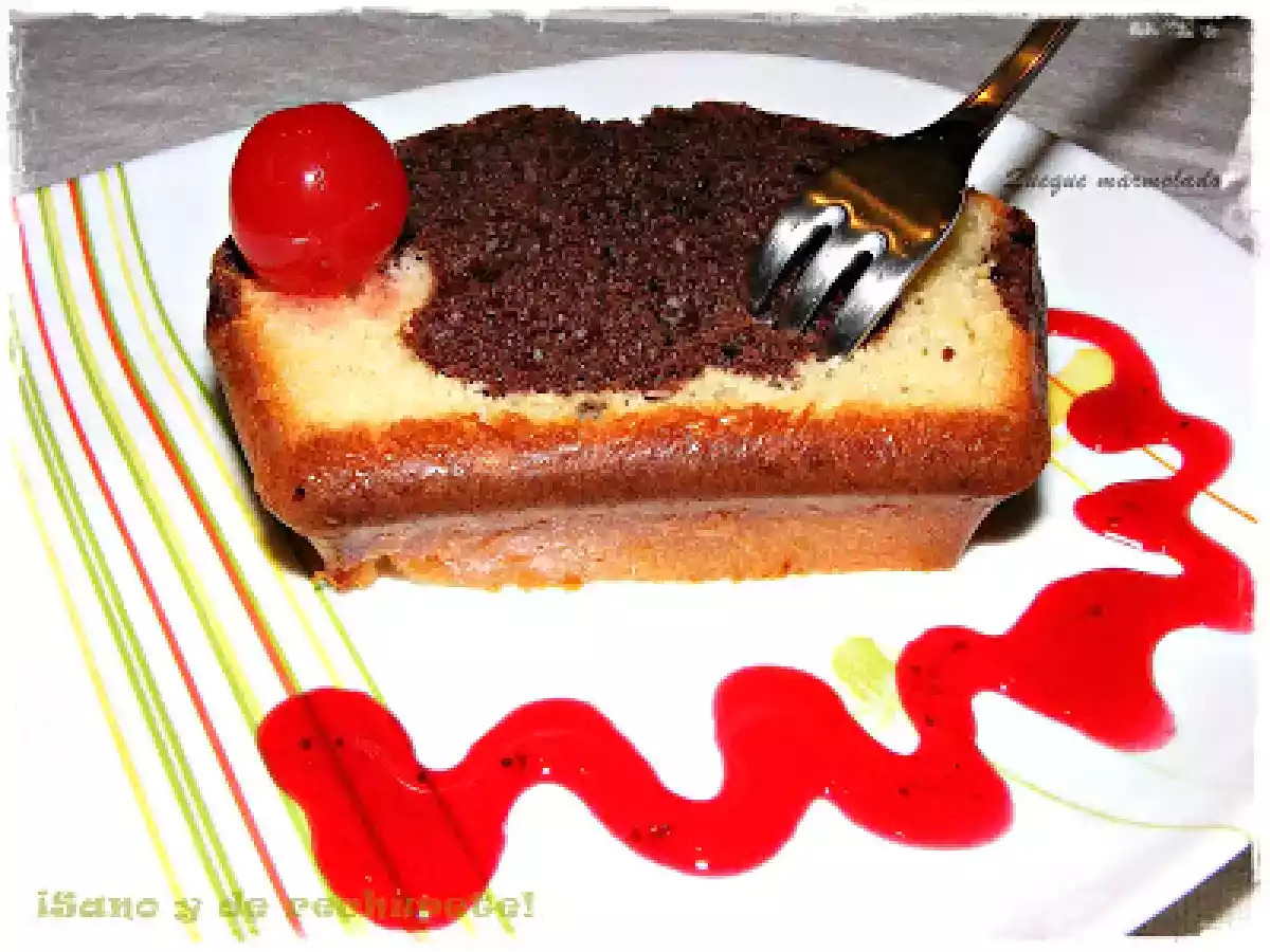 Queque (bizcocho) marmolado - foto 2