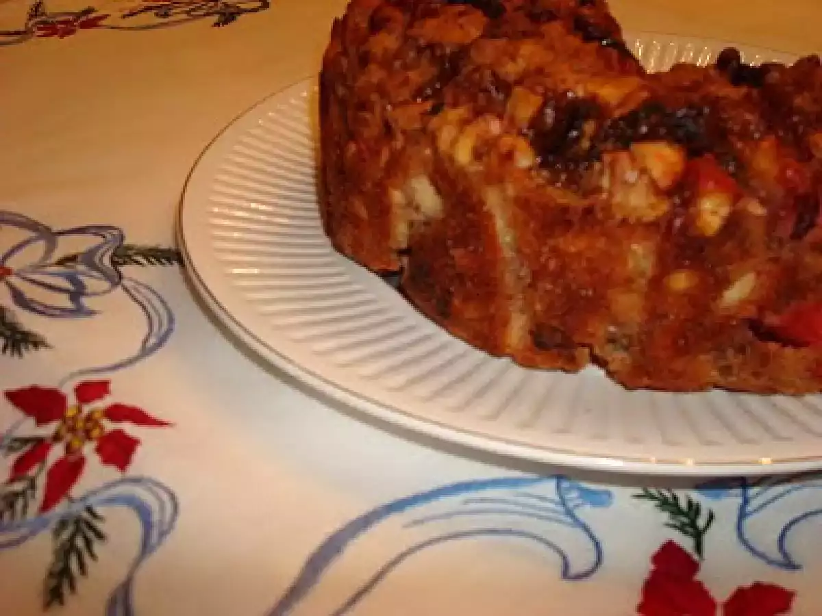 Queque de Navidad con Nueces, Almendras Y Avellanas