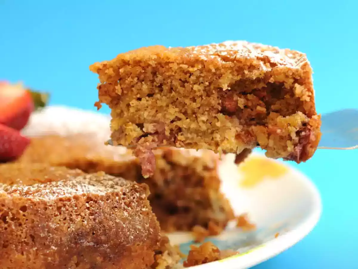 Queque de Ruibarbo, Frutillas y Naranja - foto 3