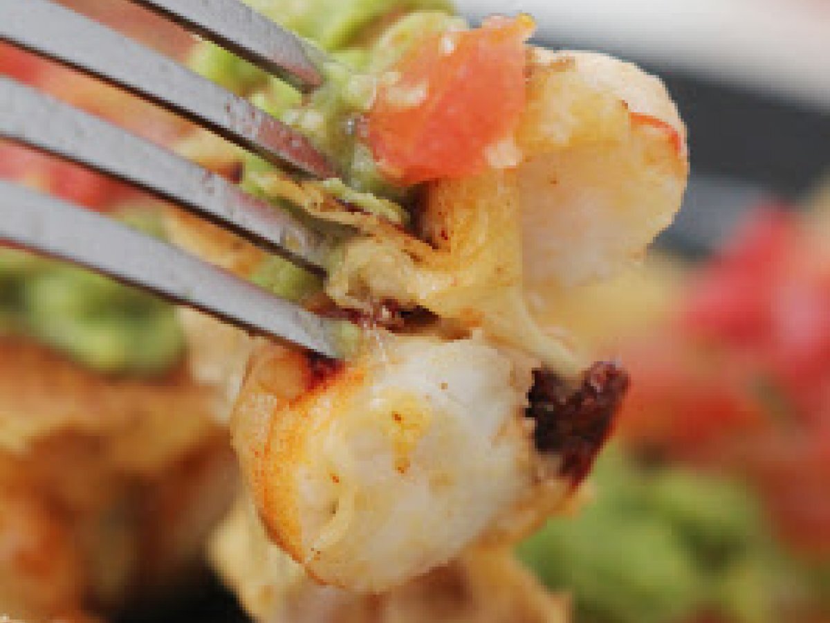 Quesadilla de camarones al chipotle Receta Petitchef