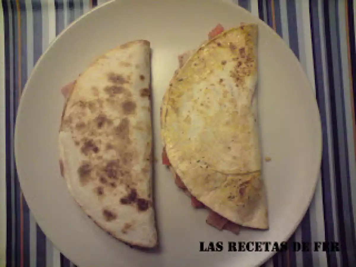 QUESADILLAS CON JAMÓN YORK Y TOMATE - foto 2