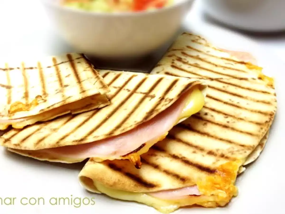 Quesadillas de jamón o pavo