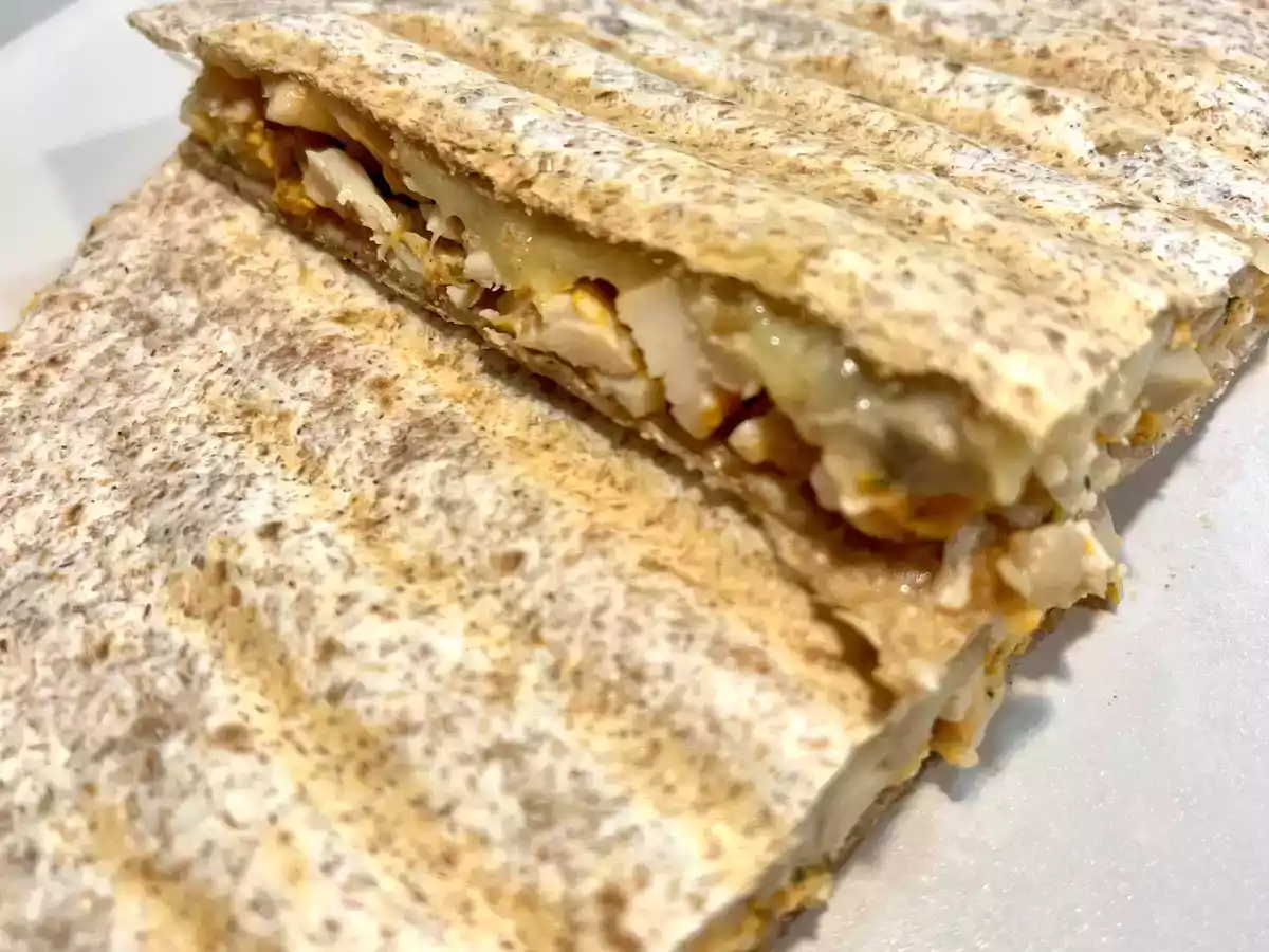Quesadillas de pollo y champiñones