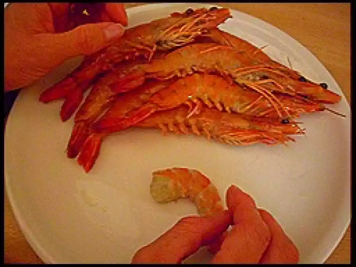 Quiche con flores del calabacín y langostinos - foto 3