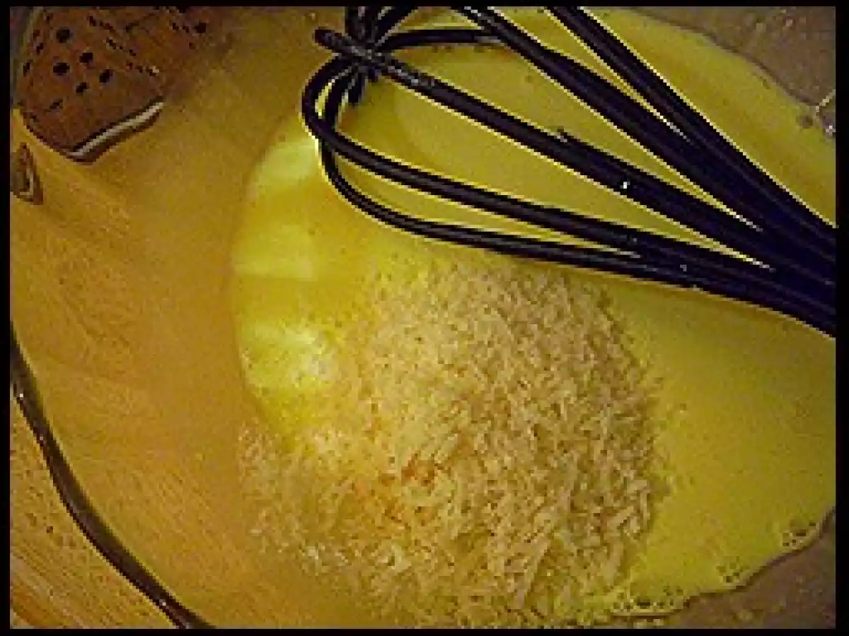 Quiche con flores del calabacín y langostinos - foto 7