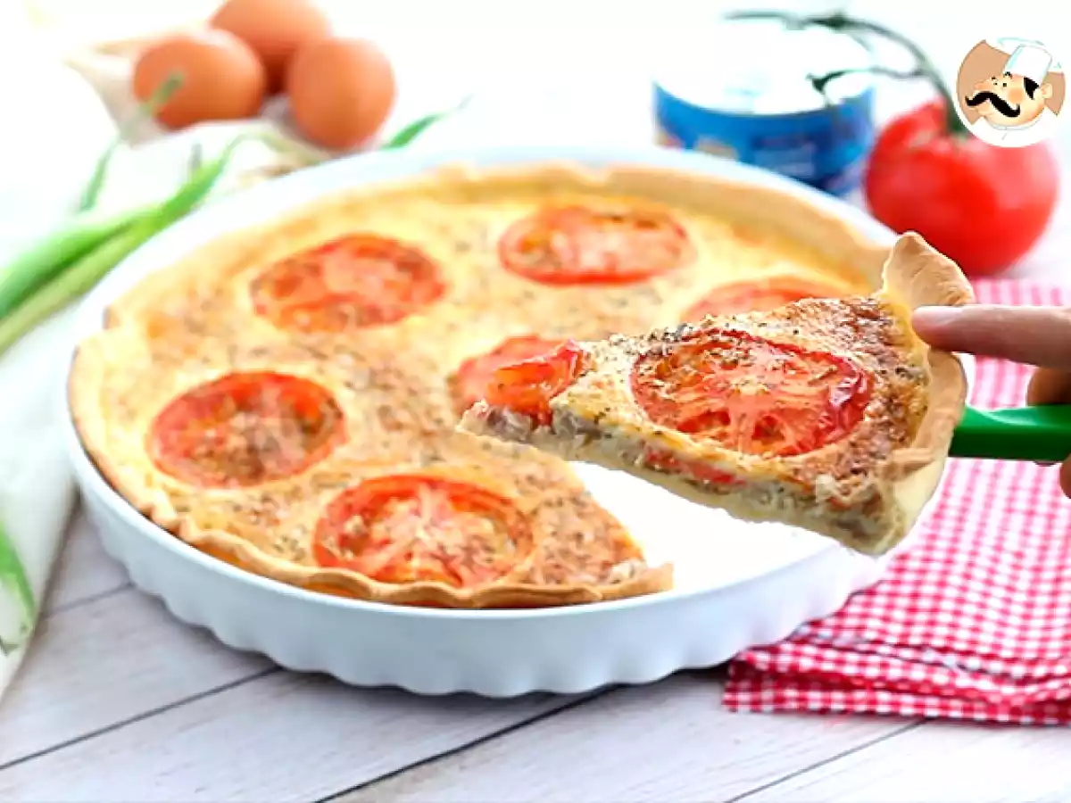 Quiche de atún y tomate natural - foto 3