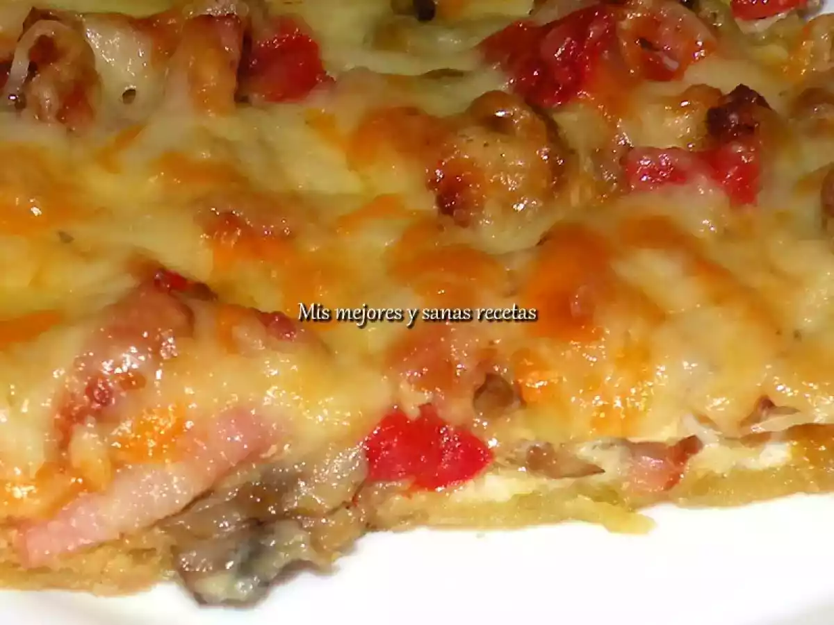 Quiche de bacon y champiñones - foto 4