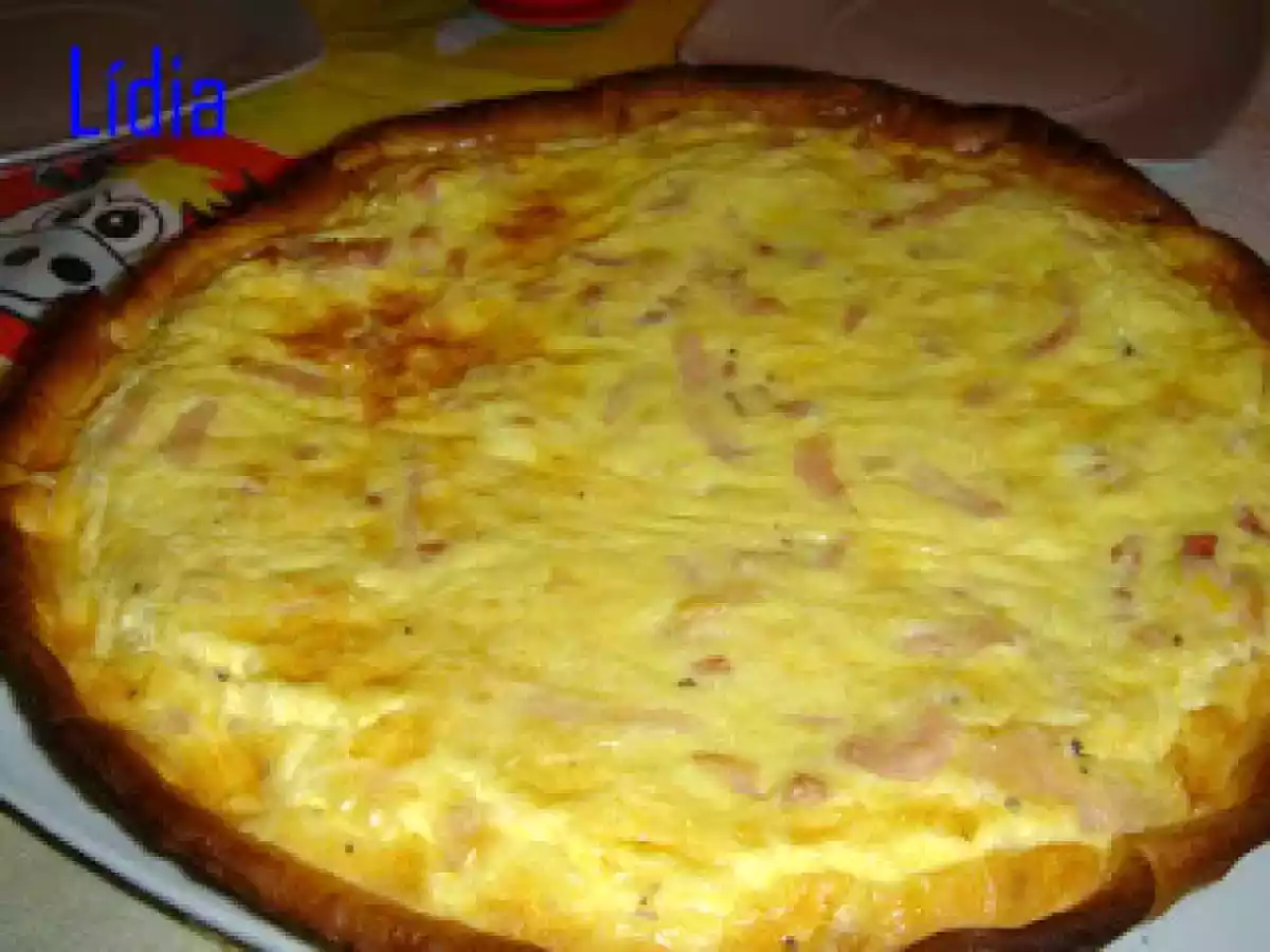 QUICHE DE BACON Y QUESO