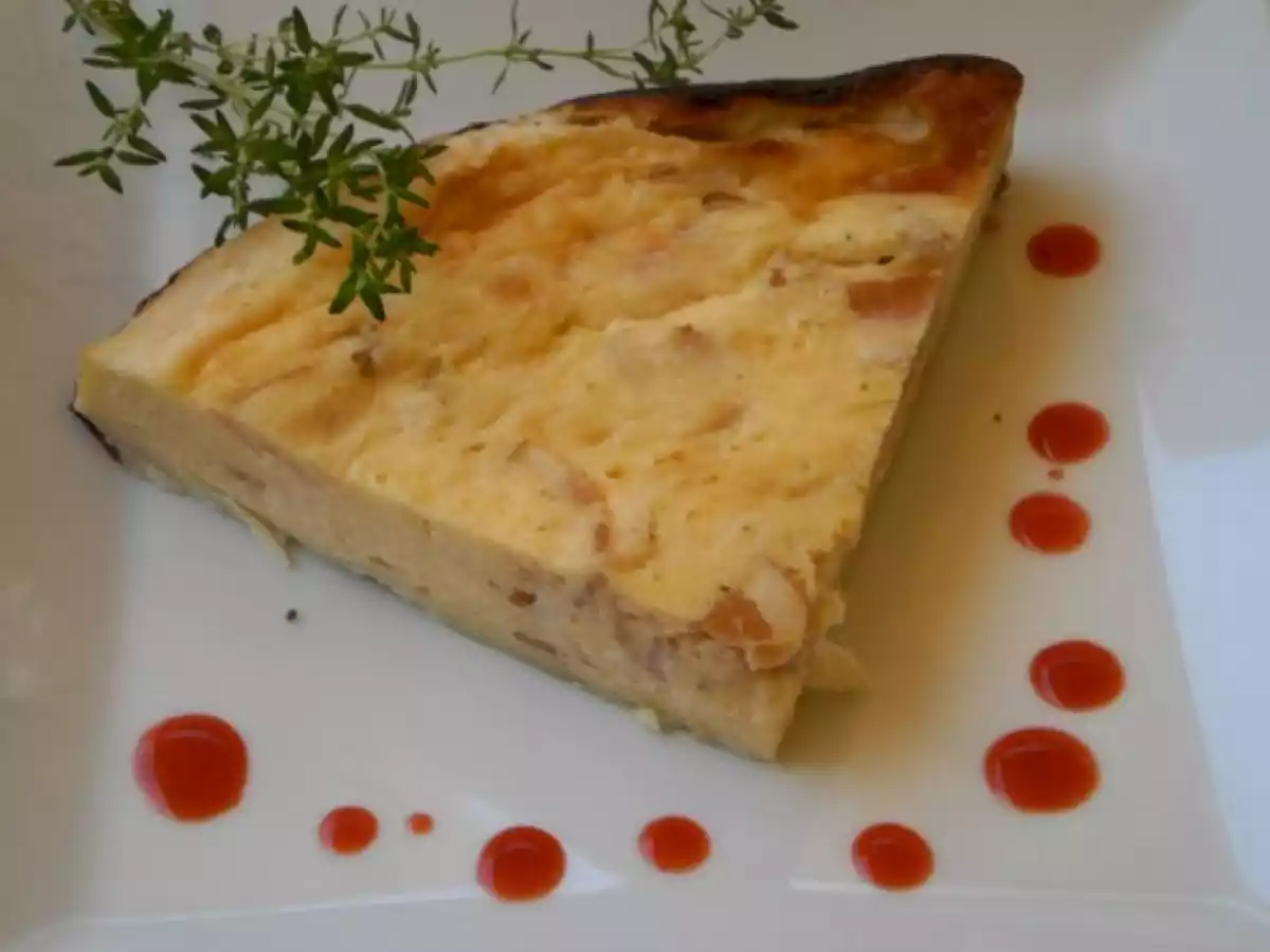 QUICHE DE BACON Y QUESO, RECETA