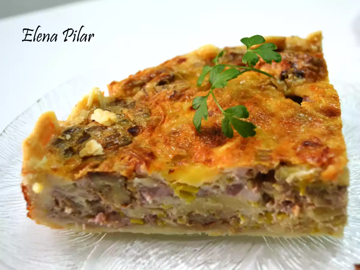 Quiche de Beicon, Nueces y Puerro - foto 2