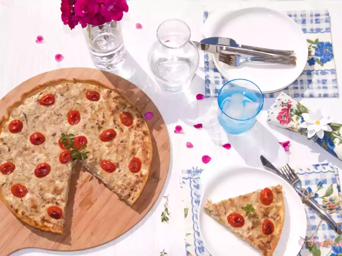 Quiche de caballa fresca con tomates - foto 3