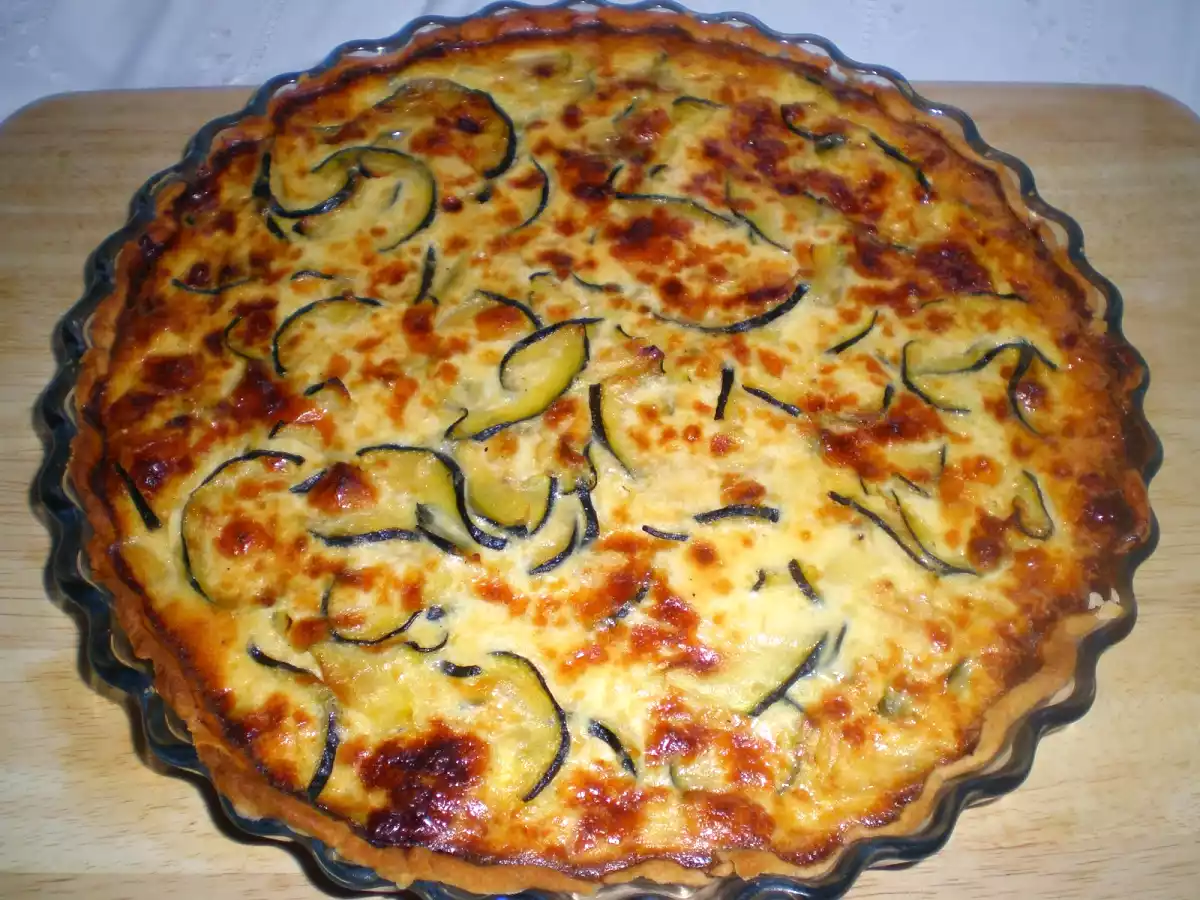 Quiche de calabacín y queso